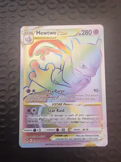 Mewtwo VSTAR Secret - Pokemon GO - 79/78 | Rainbow Secret Rare | Near Mint+ - Image 2