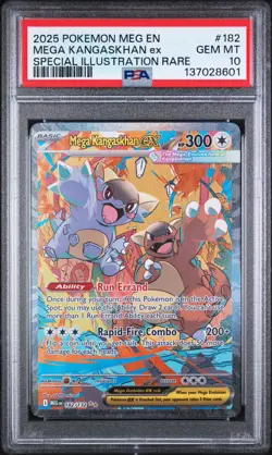 Pokemon TCG Mega Evolutions Mega Kangaskhan Ex SIR #182/132 GRADED PSA 10 - Image 1