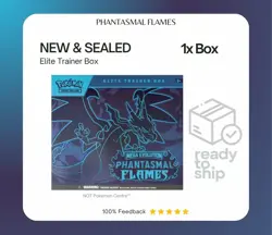1x Pokemon TCG: Mega Evolution Phantasmal Flames Elite Trainer Box - NEW - Image 1