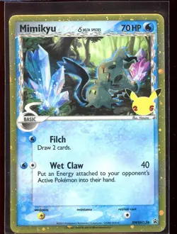 Mimikyu Delta Species Holo Black Star Promo Celebrations NM SWSH136 Pokemon - Image 1