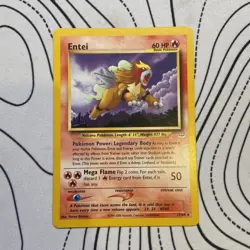 Pokemon TCG Entei Neo Revelation Card 17/64 Unlimited Rare LP - Image 1