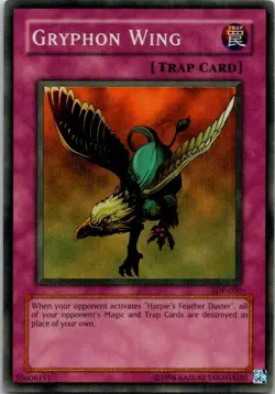 Gryphon Wing SDP-050 Yu-Gi-Oh! Card Light Play Unlimited - Image 1