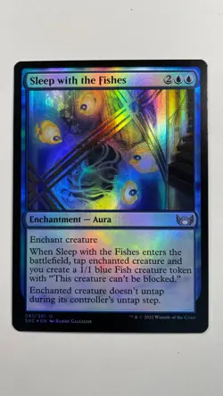 MTG Streets of New Capenna Sleep with the Fishes Foil 61/281 - Image 1