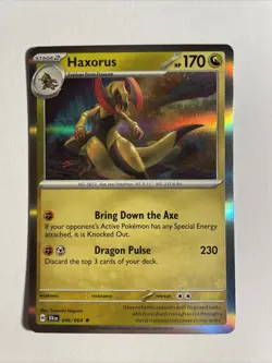 1x Shrouded Fable Pokemon Haxorus Holo Englisch NM/M Pokemon - Image 1