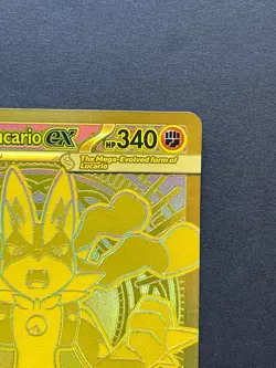Pokemon Mega Lucario ex Hyper Rare Gold Mega Evolution 188/132 Pack Fresh - Image 5