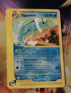 Pokemon TCG Vaporeon (33/144) ~ Skyridge ~ NON-Holo ~ NM - Image 1