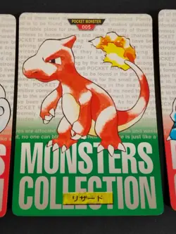 Pokemon card Bandai Carddass 1996 Wartortle Charmeleon Ivysaur Japanese eb223 - Image 3