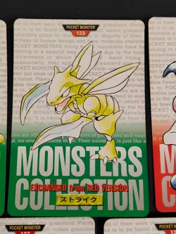 Pokemon card Bandai Carddass 1996 Scyther Electabuzz Porygon lot Japanese eb223 - Image 3