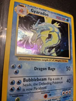 Pokemon TCG Gyarados Base Set Holo Rare Card 6/102 Excellent Condition - Image 2