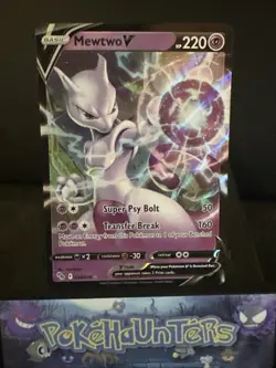 Pokemon Card Mewtwo V 030/078 Pokemon Go Half Art Ultra Rare Near Mint - Image 1