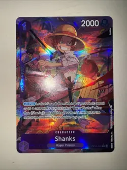 One Piece Shanks Alt Art AA OP13-065 English Card Game TCG CCG - Image 1