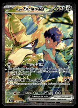 Pokemon TCG SV09: Journey Together #186/159 Hop's Zacian ex NM - Image 1