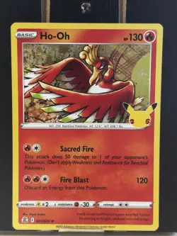 Ho-Oh - Pokemon Celebrations 1/25 - Pokemon TCG - NM Holo Rare - Image 3