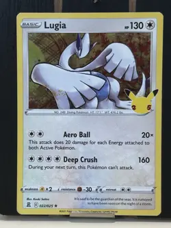 Pokemon Celebrations Lugia Rare Holo 22/25 Mint - Image 1