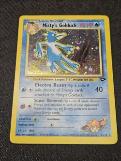 2000 Pokemon Gym Challenge #12 Misty's Golduck Holo MP - Image 1