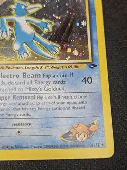 2000 Pokemon Gym Challenge #12 Misty's Golduck Holo MP - Image 3