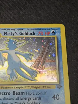 2000 Pokemon Gym Challenge #12 Misty's Golduck Holo MP - Image 4