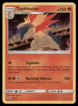 TYPHLOSION SM185 PR-SM SM BLACK STAR PROMOS POKEMON PROMO LP - Image 2