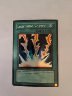 Yugioh Lightning Vortex FET-EN040 Super Rare LP - Image 1