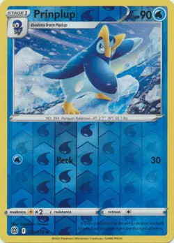 Prinplup 36/172 Reverse Holo | Brilliant Stars | Pokemon Card - Image 1
