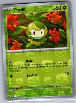 Petilil (Master Ball) 006/086 SV: Black Bolt - Pokemon Card - NM - Image 1