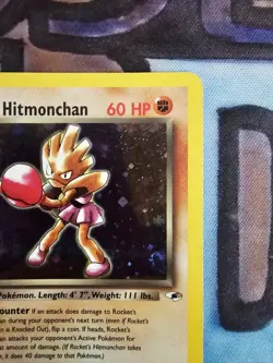 Rocket's Hitmonchan 11/132 Holo SWIRL Gym Heroes Pokemon Card Lp - Image 5