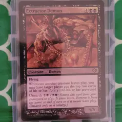 2009 MTG Conflux #44 Extractor Demon *rare* *foil* - Image 1