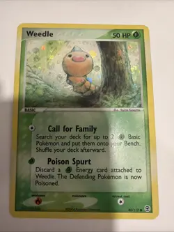 Pokemon TCG 2004 Weedle Holo 86/112 EX Fire Red & Leaf Green NM - Image 1