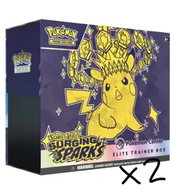 2x Pokemon TCG: Scarlet & Violet-Surging Sparks Pokemon Center Elite Trainer Box - Image 3