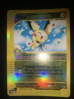 Card Pokemon Pichu 58/165 Expedition Eng English Set Base Holo Reverse - Image 1