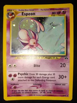 Carta Pokemon Card Espeon 1/75 Eng Neo Discovery - Image 1