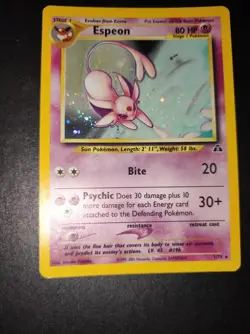 Carta Pokemon Card Espeon 1/75 Eng Neo Discovery - Image 2