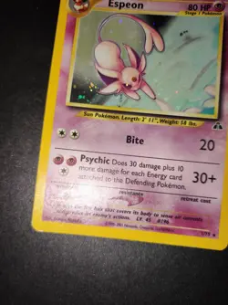 Carta Pokemon Card Espeon 1/75 Eng Neo Discovery - Image 4