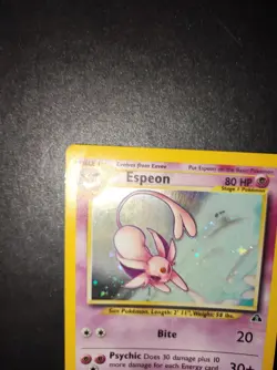 Carta Pokemon Card Espeon 1/75 Eng Neo Discovery - Image 5