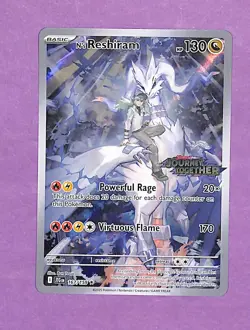 N’s Reshiram 167/159 Promo Journey Together Stamped Pokemon Card NM - Image 1