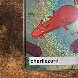 Near Mint Pookiemoot Charliezard Charizard Holo Rare #0006 Derp Pokemon Fan Art - Image 5