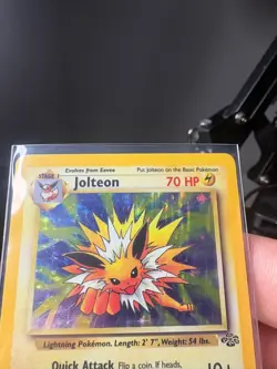 1999 Pokemon Jungle Jolteon Holo 4/64 - WotC Vintage Holographic - LP - Image 4