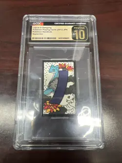 Pokemon Japanese Hanafuda Lapras & Dewgong CGC Pristine 10 Kanto September - Image 1