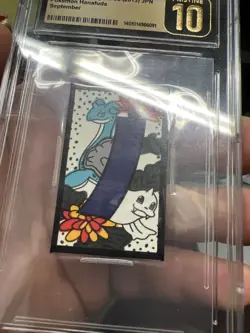 Pokemon Japanese Hanafuda Lapras & Dewgong CGC Pristine 10 Kanto September - Image 4