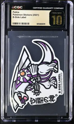 2019 B-Side Label Pokemon Stickers PALKIA 🐉 CGC 10 Pristine Graded - Image 1