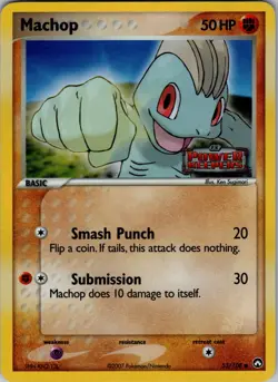 Machop Common Power Keepers - Reverse Holo Stamped 53/108 LP - Pokemon TCG - Image 1