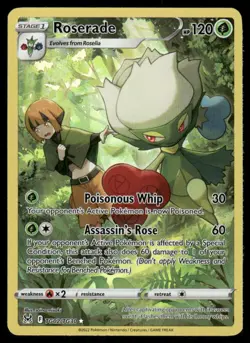 Pokemon Cards Roserade TG02/TG30 Lost Origin Trainer Gallery Holo NM - Image 1