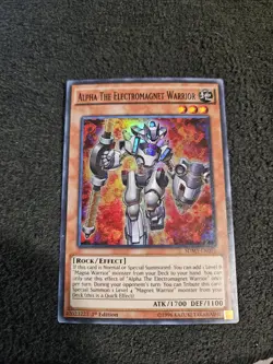 Alpha the Electromagnet Warrior Super Rare SDMY-EN001 1st Ed - Image 1
