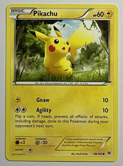 Pikachu 48/162 (NM) Common XY Series: BREAKthrough 2015 Pokemon Card - Image 1