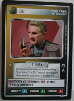 Star Trek TNG CCG Trouble with Tribbles Odo Rare + Card - Image 3