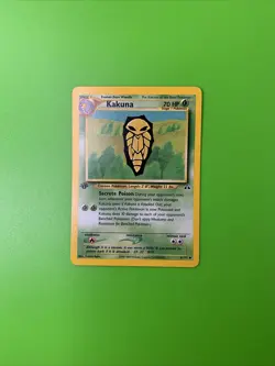 Kakuna 41/75 1st Edition Neo Discovery Pokemon Card LP+ - Image 1