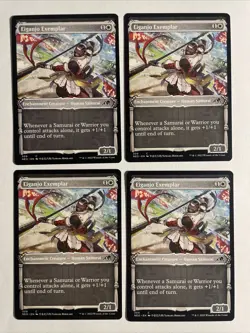 4x Mtg Kamigawa Neon Dynasty Eiganjo Exemplar Showcase NM/M Magic The Gathering - Image 1