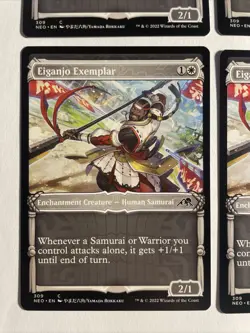 4x Mtg Kamigawa Neon Dynasty Eiganjo Exemplar Showcase NM/M Magic The Gathering - Image 2