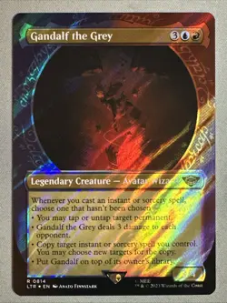 MTG / Gandalf the Grey / LTR / #814 / SURGE FOIL (Showcase) / Rare / NM - Image 1