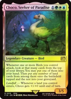 Choco, Seeker of Paradise FOIL - 0215 - Rare - Final Fantasy FIN MTG - Image 1